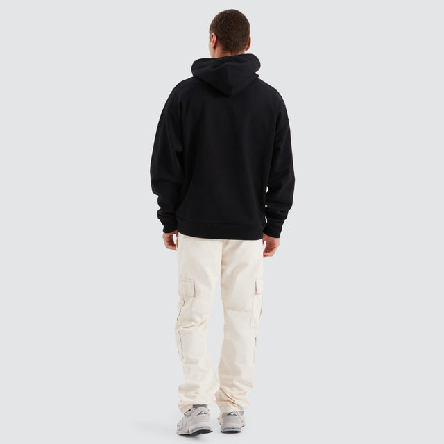 model wears Toadstool Oversized Hoodie Jet Black Hoodies Black - image 5