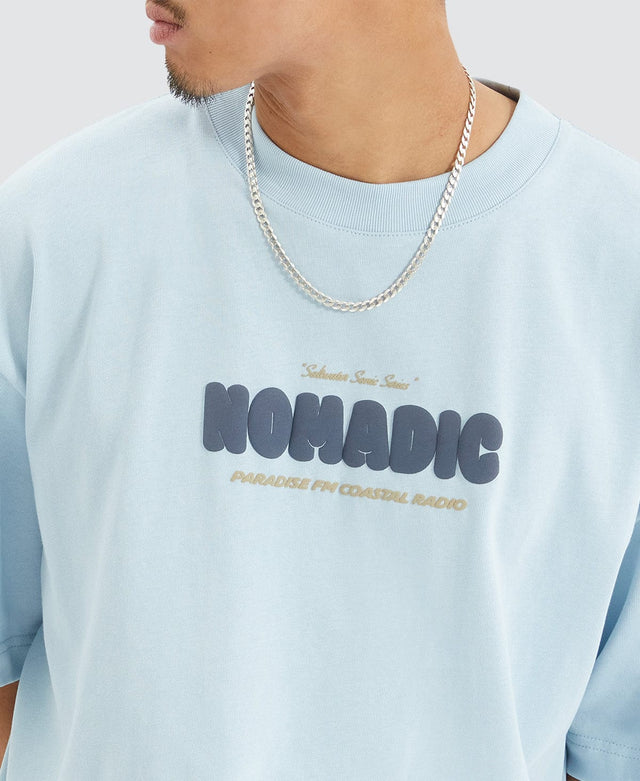 Nomadic Radio Heavy Street T-Shirt Baby Blue