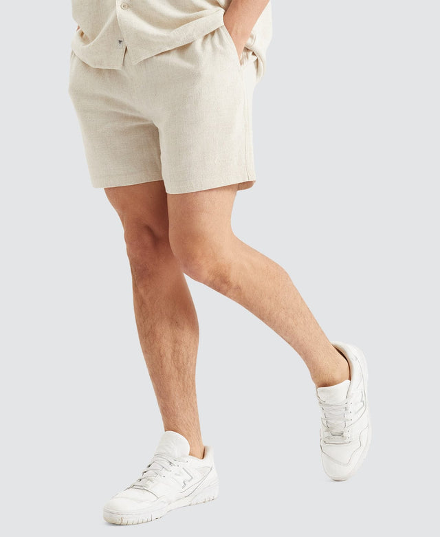 Nomadic Seaside Linen Shorts Oatmeal