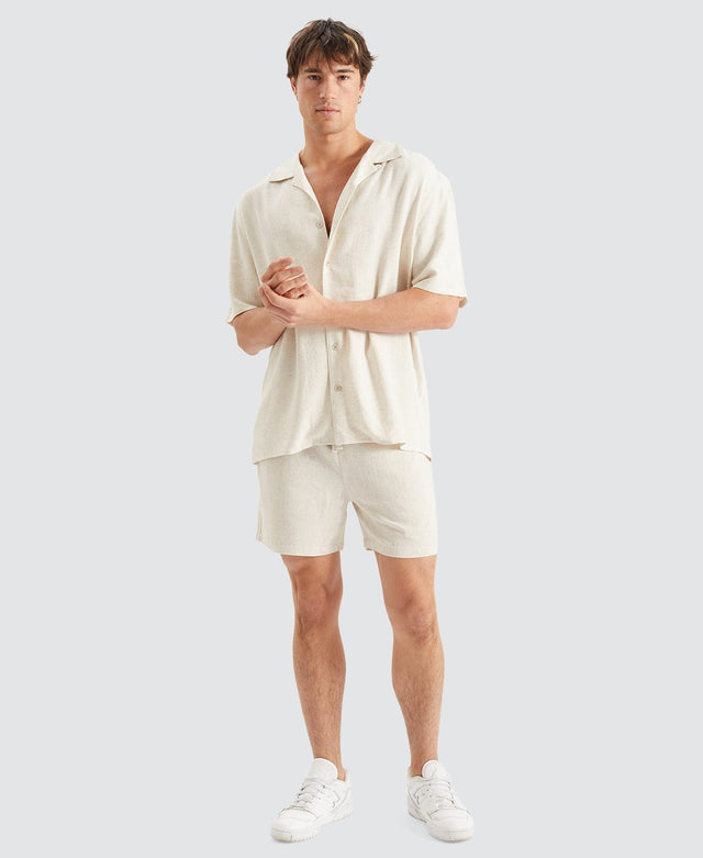 Nomadic Seaside Linen Shorts Oatmeal