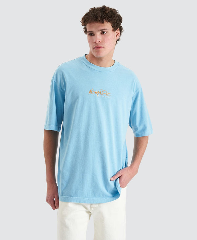 Nomadic Yonder Oversized Tee - Pigment Air Blue BLUE