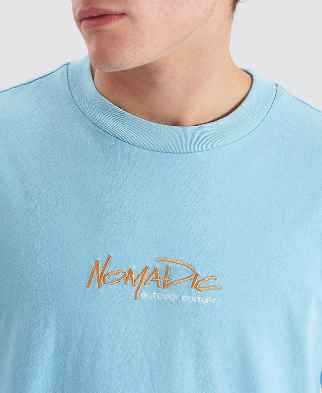 Nomadic Yonder Oversized Tee - Pigment Air Blue BLUE