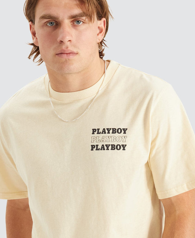 model wears Bunny Stack Original Fit T-Shirt Neutral T-Shirts Cream - image 2