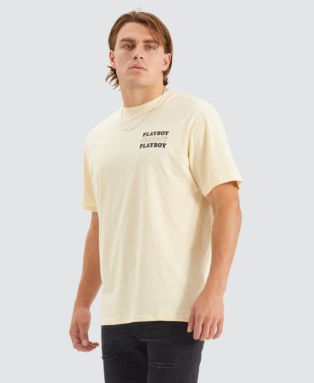 Playboy Bunny Stack Original Fit T-Shirt Neutral