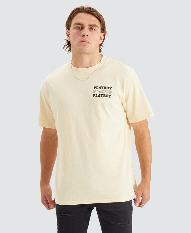 Playboy Bunny Stack Original Fit T-Shirt Neutral