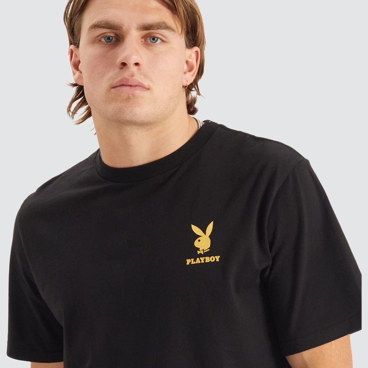 Linear Classic Bunny Stack Originial Fit T-Shirt Black Neverland