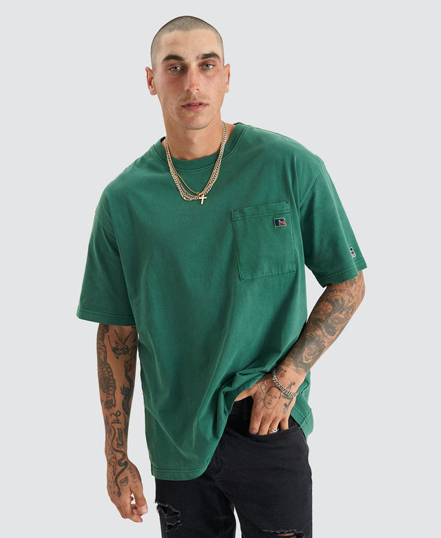 Russell Athletic Pocket T-Shirt Kilkenny Green