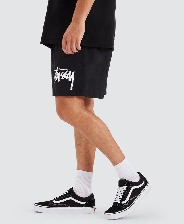 model wears Big Stock Water Shorts Black Shorts Black - image 6