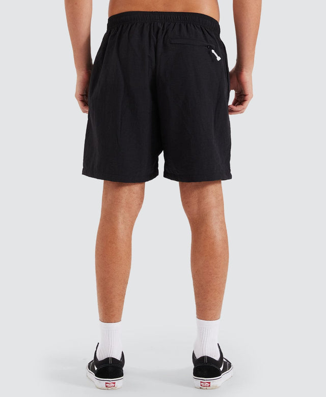 model wears Big Stock Water Shorts Black Shorts Black - image 3