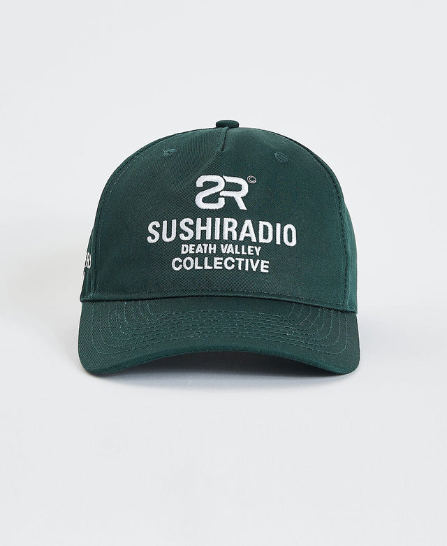 Sushi Radio Bridge Golfer Cap - Forest Green GREEN