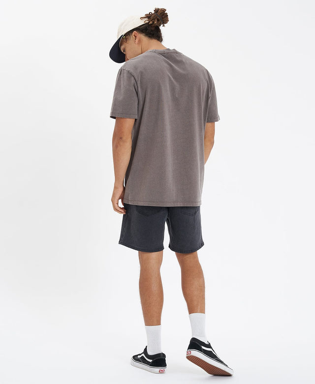 Sushi Radio Woodlands Relaxed Tee - Pigment Iron GREY