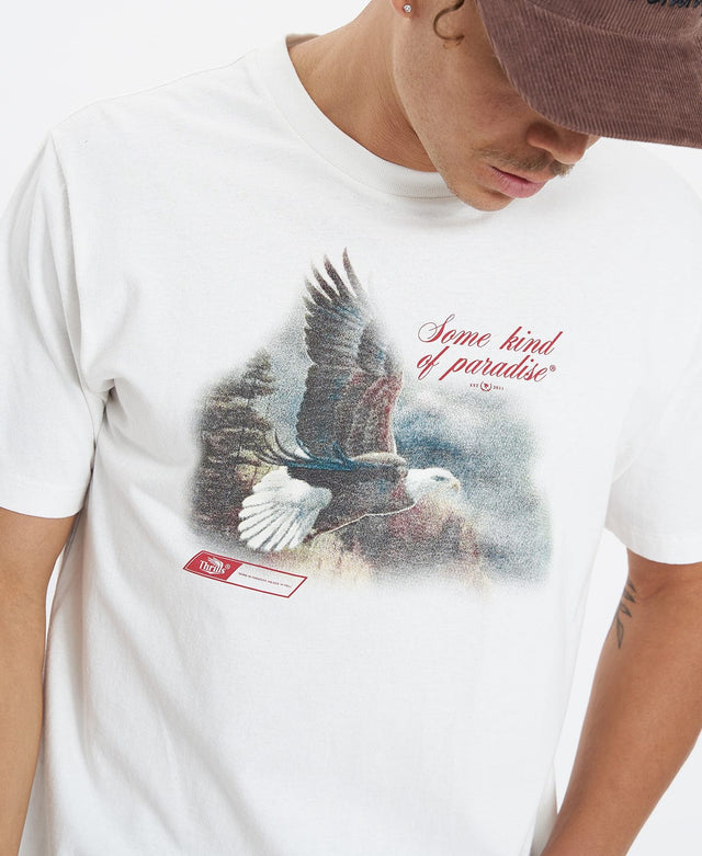 Thrills Beholder Merch Fit Tee - Unbleached WHITE