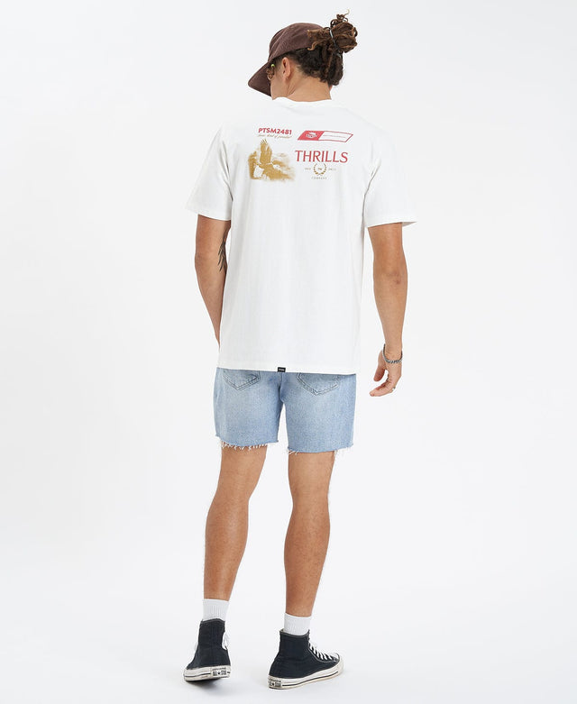 Thrills Beholder Merch Fit Tee - Unbleached WHITE