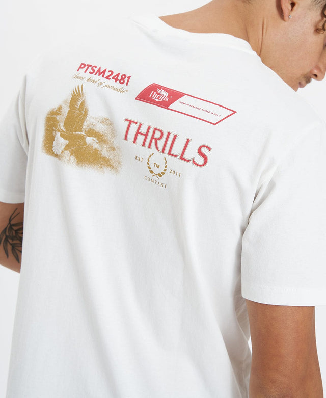 Thrills Beholder Merch Fit Tee - Unbleached WHITE