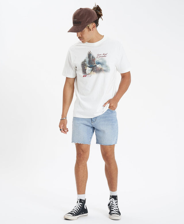 Thrills Beholder Merch Fit Tee - Unbleached WHITE