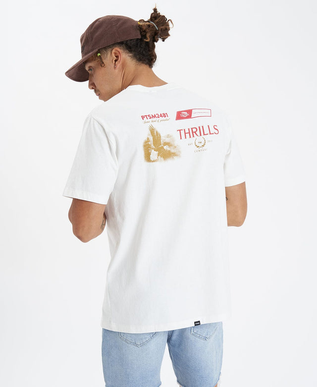 Thrills Beholder Merch Fit Tee - Unbleached WHITE
