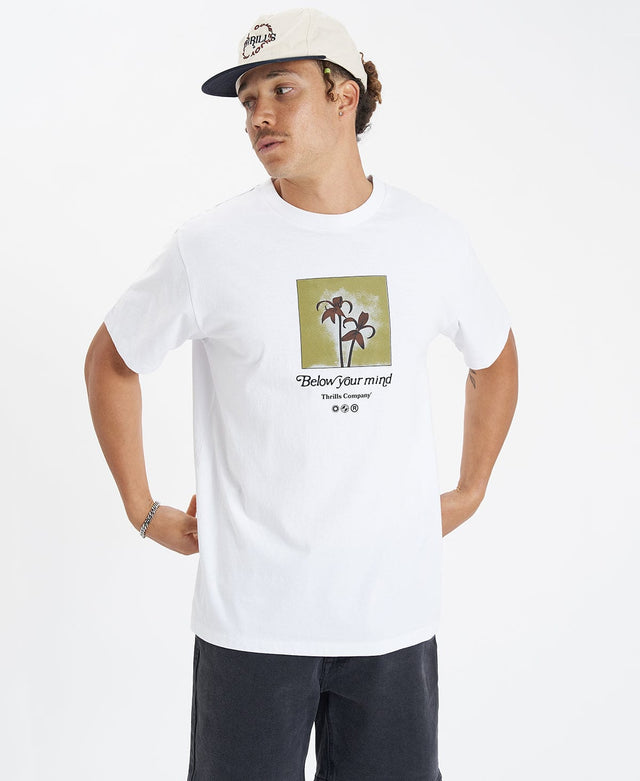 Thrills Below Your Mind Merch Fit T-Shirt White