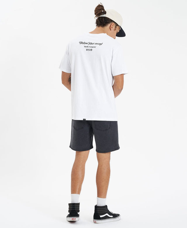 Thrills Below Your Mind Merch Fit T-Shirt White