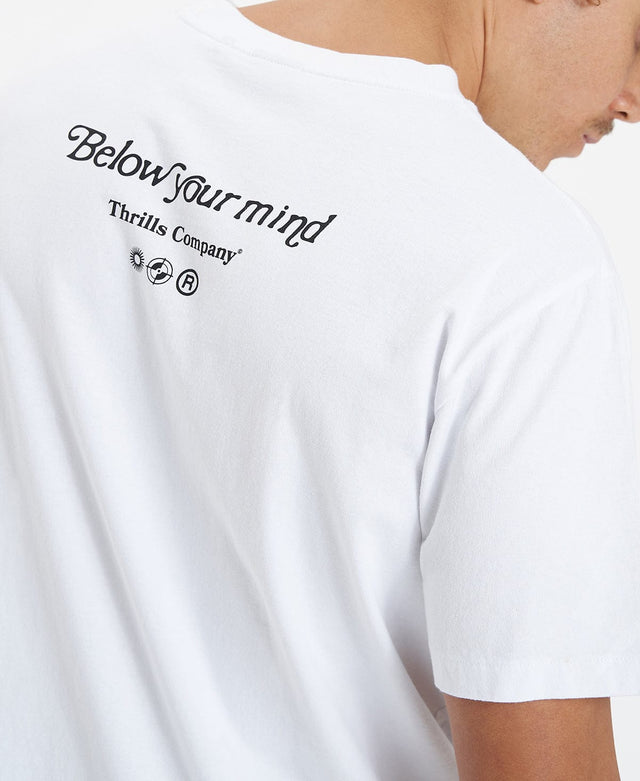 Thrills Below Your Mind Merch Fit T-Shirt White