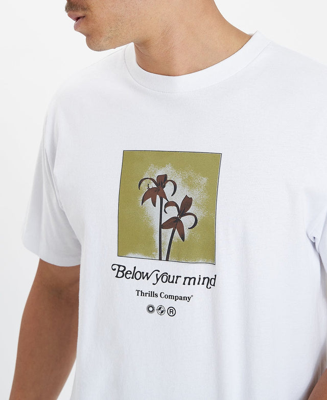 Thrills Below Your Mind Merch Fit T-Shirt White