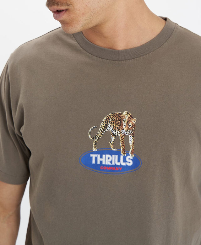 Thrills Lurker Merch Fit T-Shirt Tarmac Green