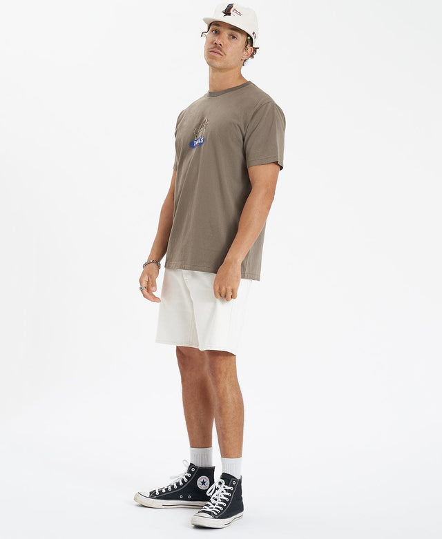 Thrills Lurker Merch Fit T-Shirt Tarmac Green