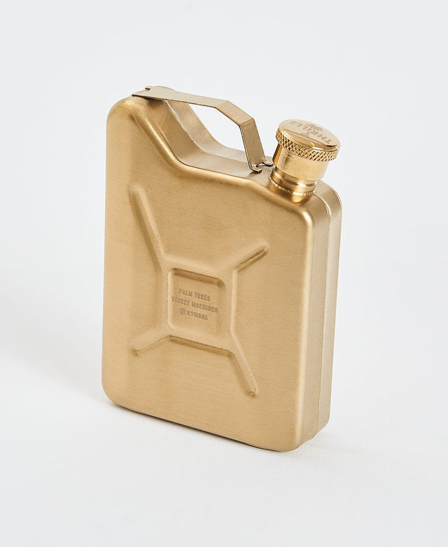 Thrills Military Flask-Anti Brass BROWN