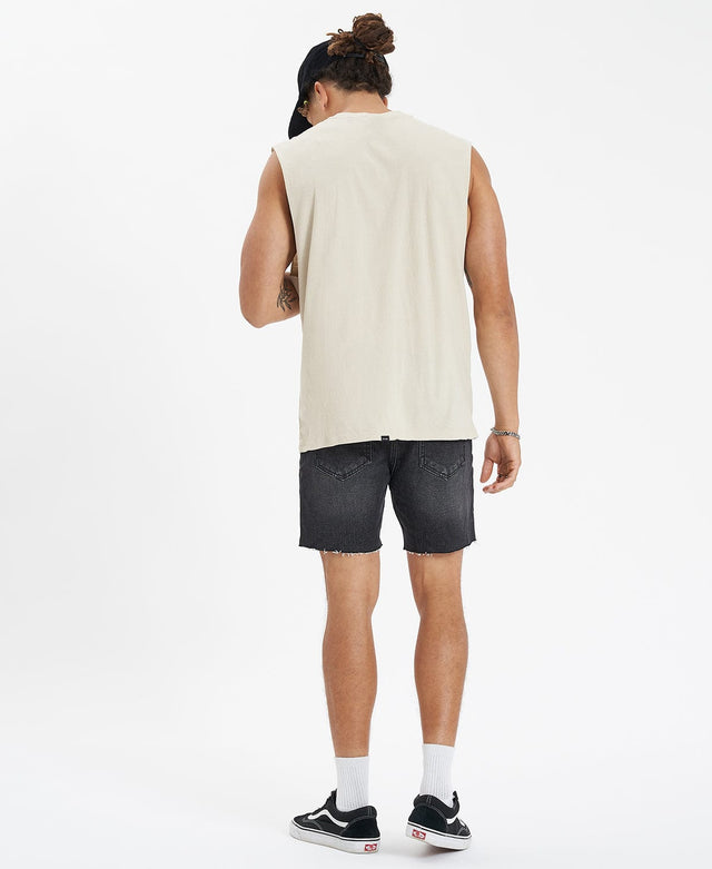 Thrills Minimal Thrills Merch Fit Muscle Tee - Oatmeal NEUTRAL