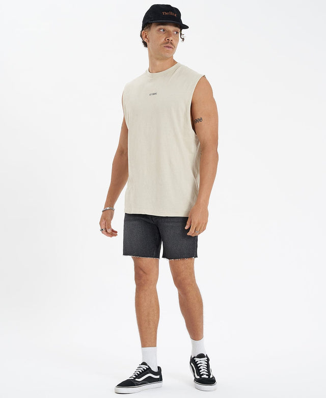 Thrills Minimal Thrills Merch Fit Muscle Tee - Oatmeal NEUTRAL