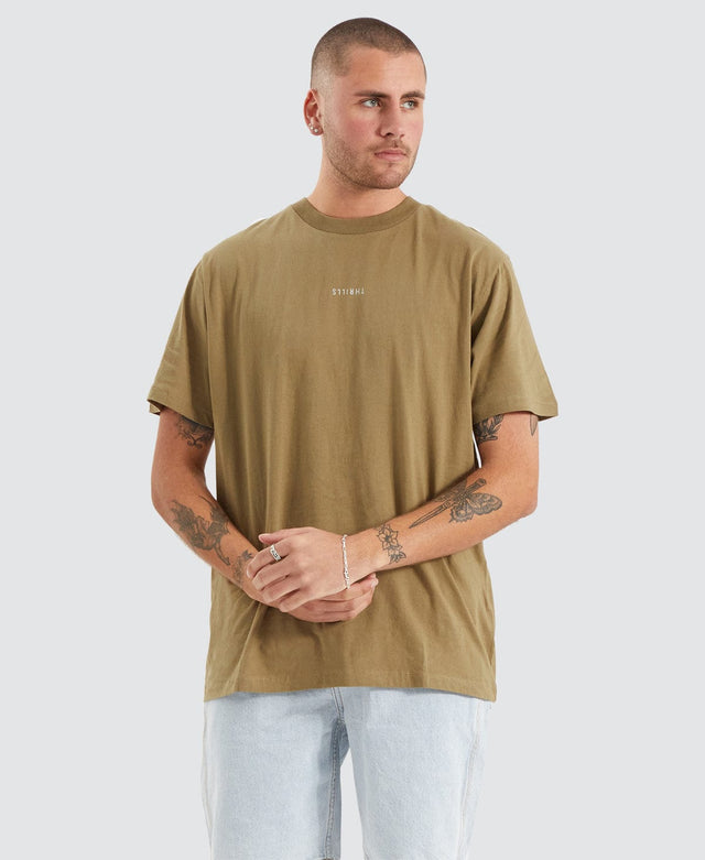 Thrills Minimal Thrills Merch Fit T-Shirt Brown