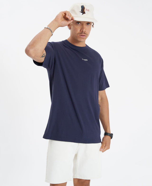 Thrills Minimal Thrills Merch Fit Tee - Station Navy BLUE
