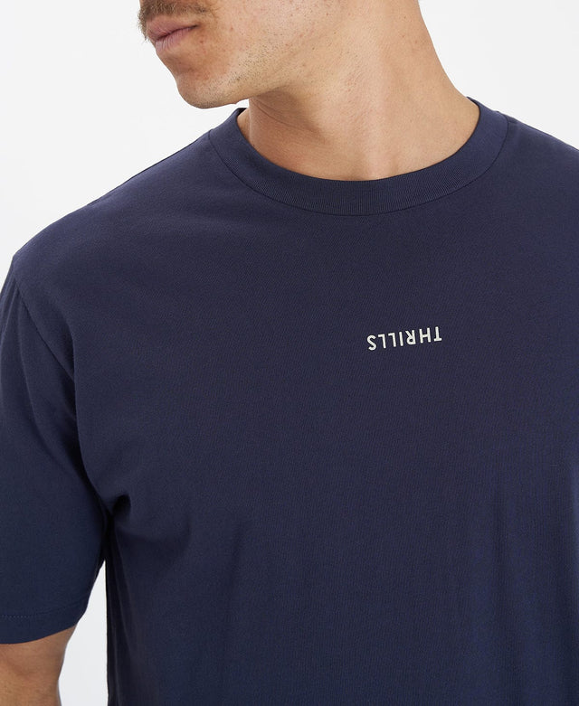 Thrills Minimal Thrills Merch Fit Tee - Station Navy BLUE