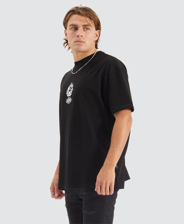 WNDRR Ablaze Box Fit T-Shirt Black
