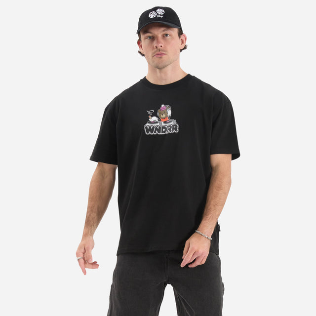 WNDRR Beats Box Fit Tee Black