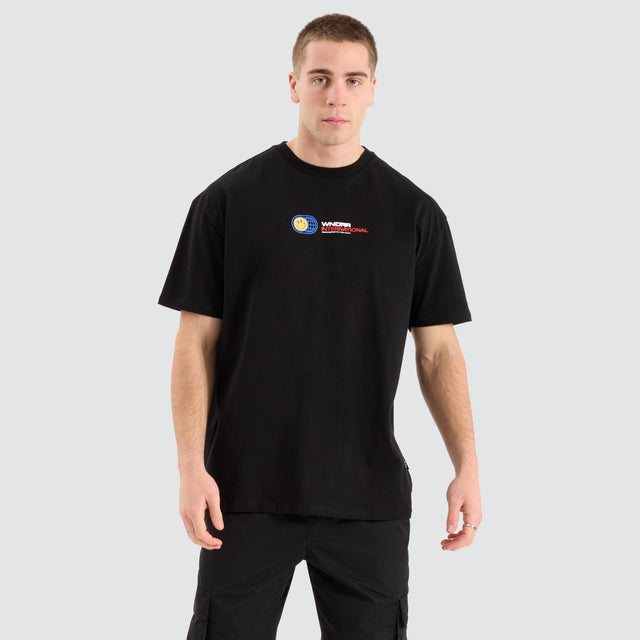 model wears Cheese Box Fit Tee Black T-Shirts Black - image 2