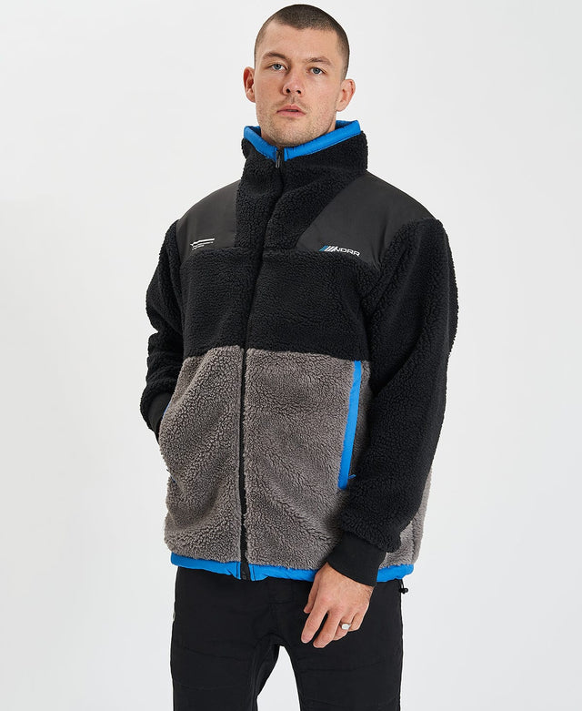 WNDRR Compound Sherpa Jacket Black/Grey