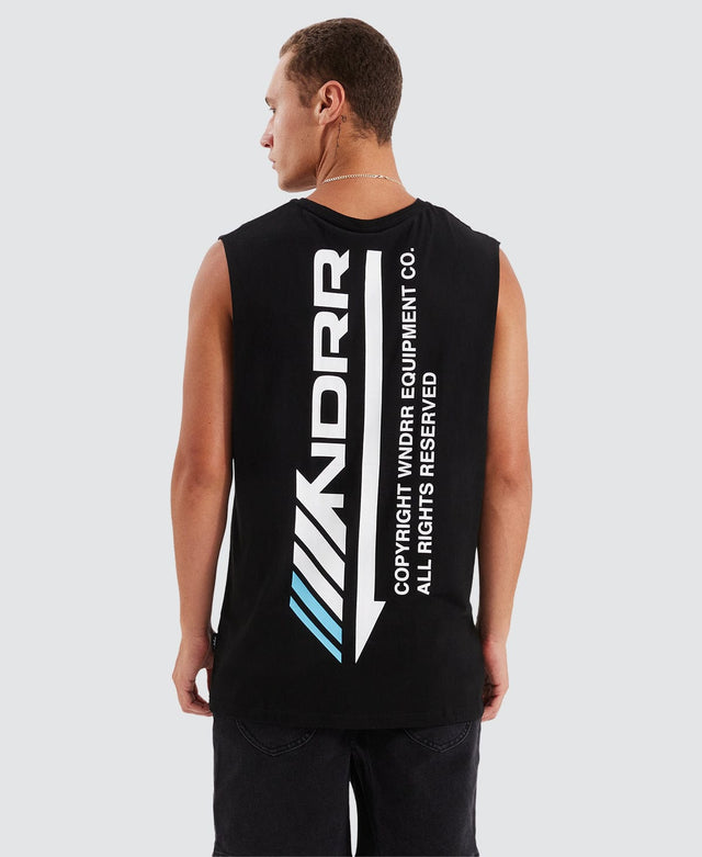 WNDRR Detach Muscle Tee Black