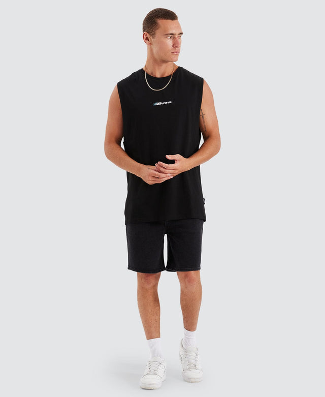 WNDRR Detach Muscle Tee Black