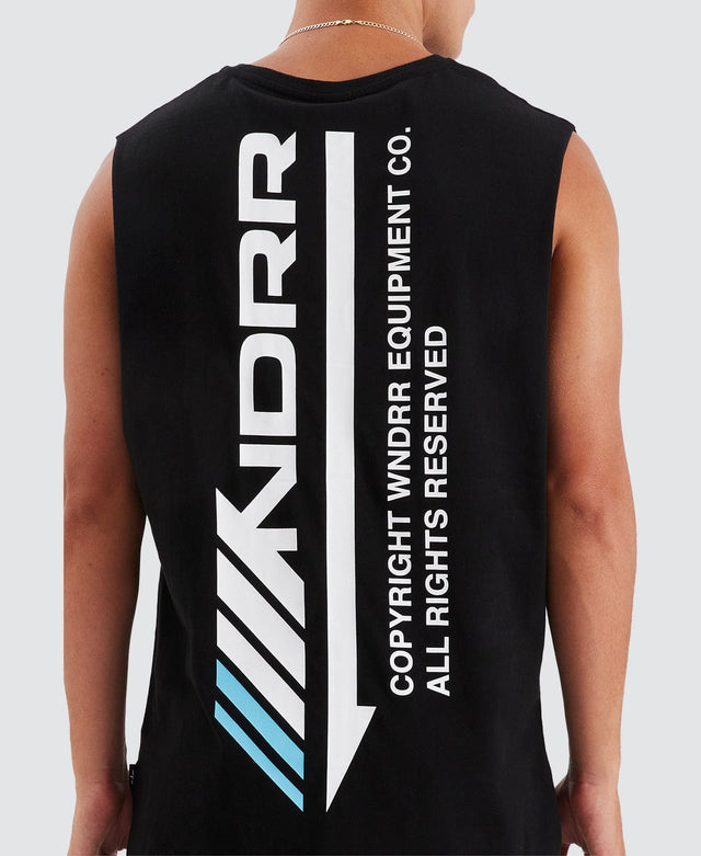 WNDRR Detach Muscle Tee Black