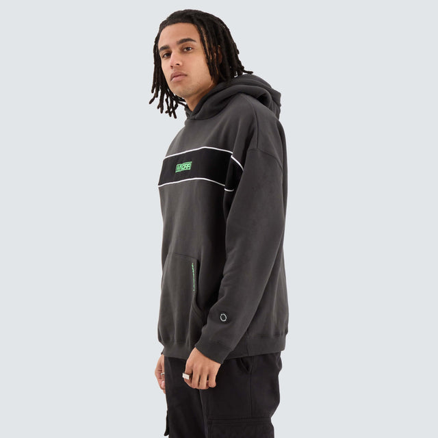WNDRR Patron Panel Hood Sweat Black