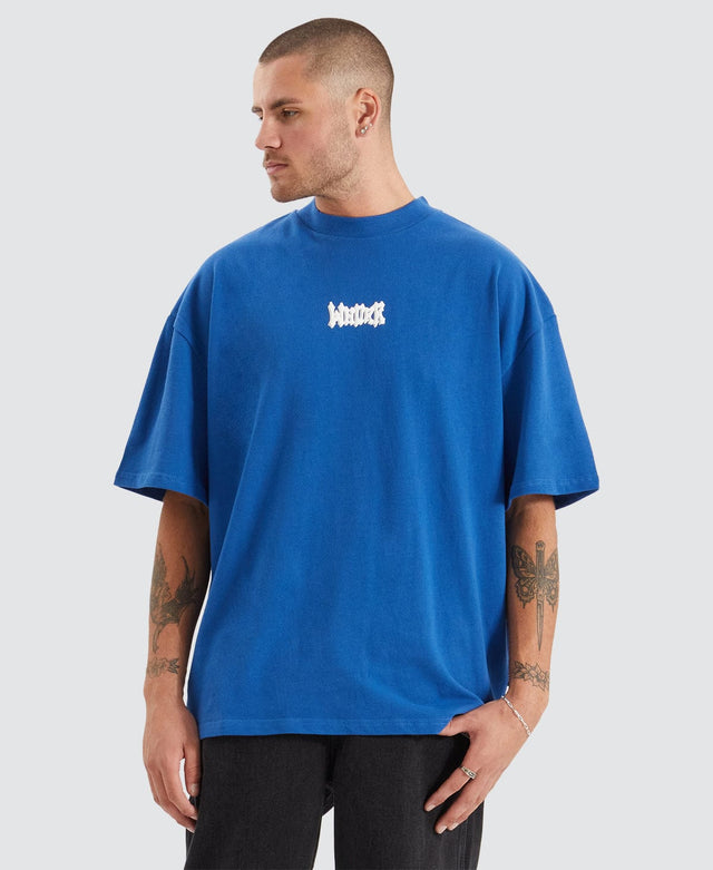 WNDRR SORROW HEAVY WEIGHT TEE - COBALT BLUE BLUE