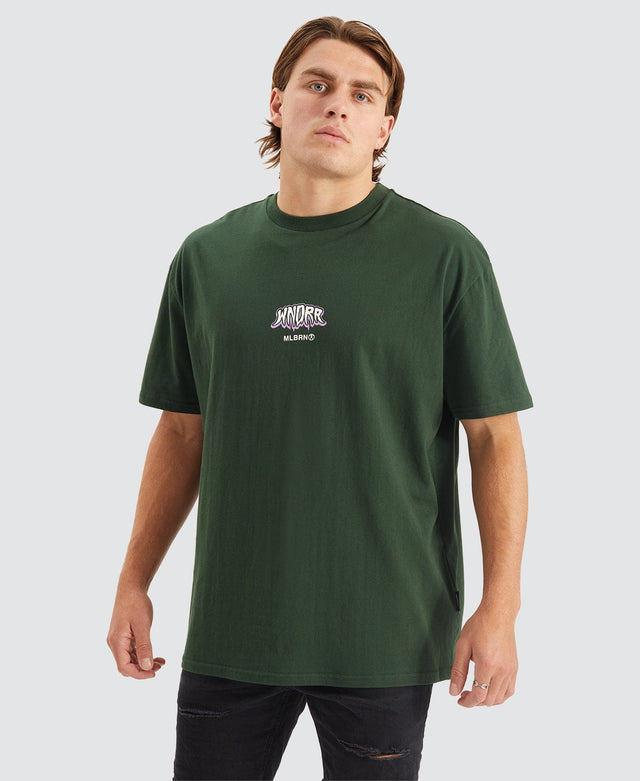 WNDRR XLR8 Box Fit T-Shirt Forest Green