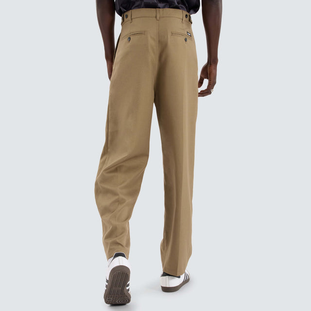 XLarge Amplify Pleated Trouser Tobacco