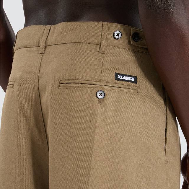 XLarge Amplify Pleated Trouser Tobacco