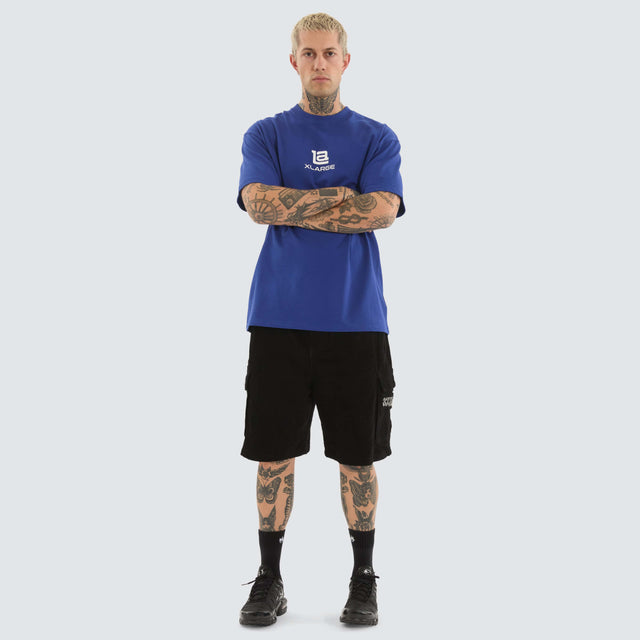 model wears La XL Tee Blue T-Shirts Blue - image 7