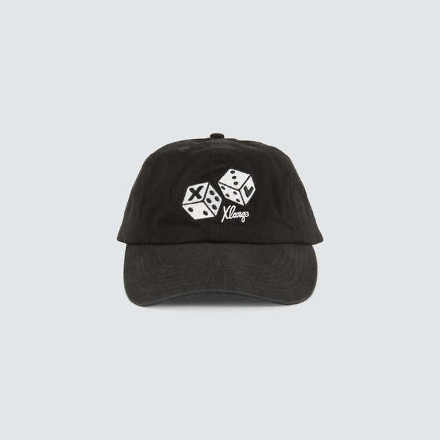 model wears XL Dice Low Pro Cap Black Headwear Black - image 1