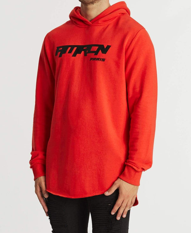Americain Agite Dual Curved Hoodie Red