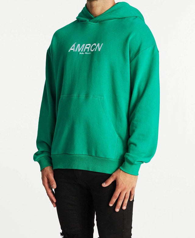 Americain Anime Relaxed Hoodie Aqua