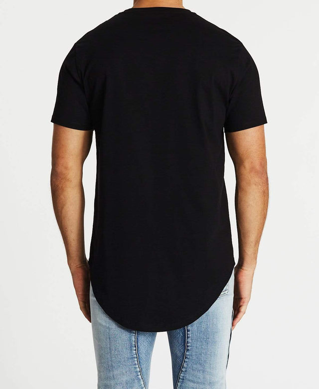 Americain Ca Ca Va Vient Dual Curved T-Shirt Jet Black