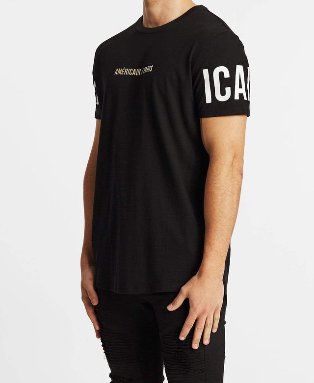 Americain Centre Ville Dual Curved Tee Jet Black